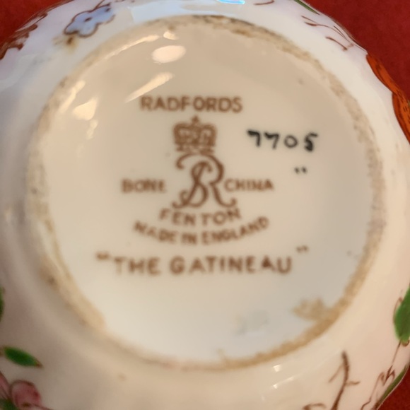 Radfords Fenton Bine China Tea cup and saucer “The Gatineau” Vintage 1930’s - Picture 2 of 4